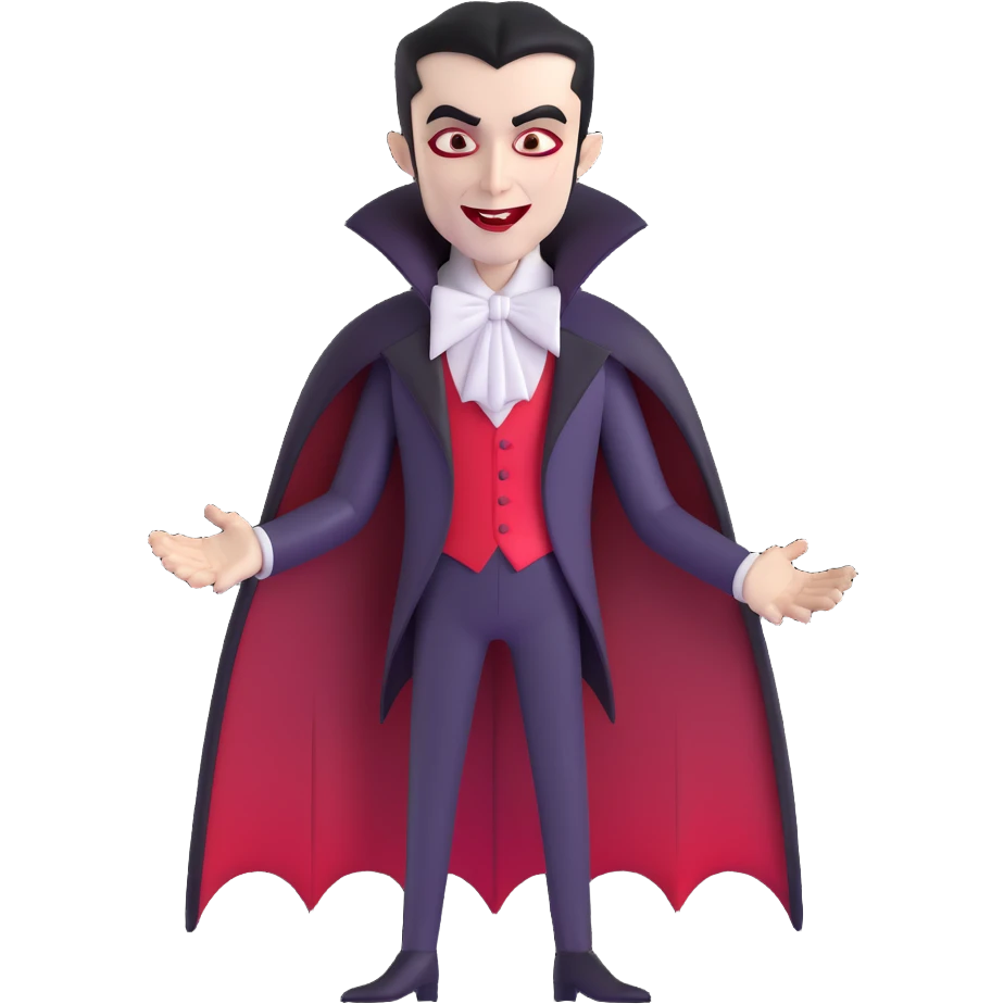 vampire man in cyberpunk setting emoji