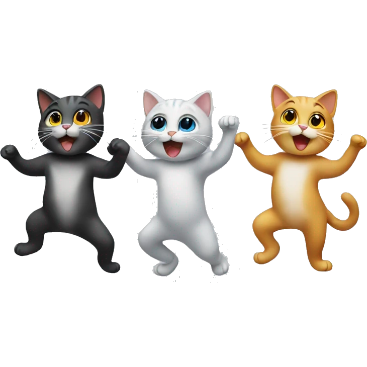 cats dancing  emoji