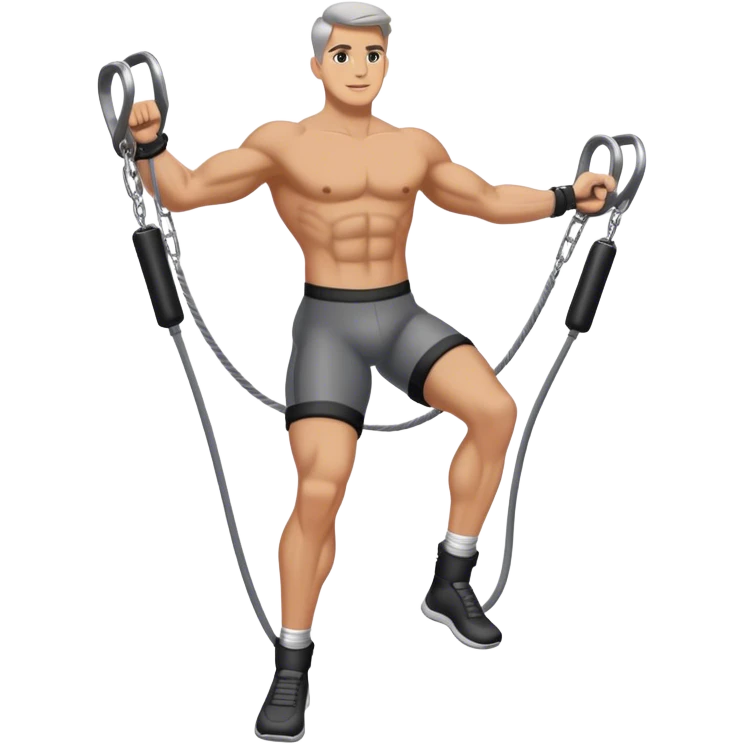 standing cable-machine-leg-raise with ankle-cuffs emoji