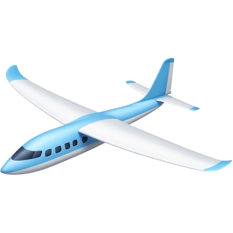 glider, large wingspan, white emoji