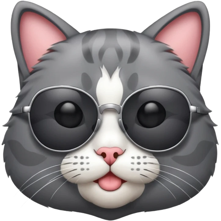 Cat wearing sunglasses emoji