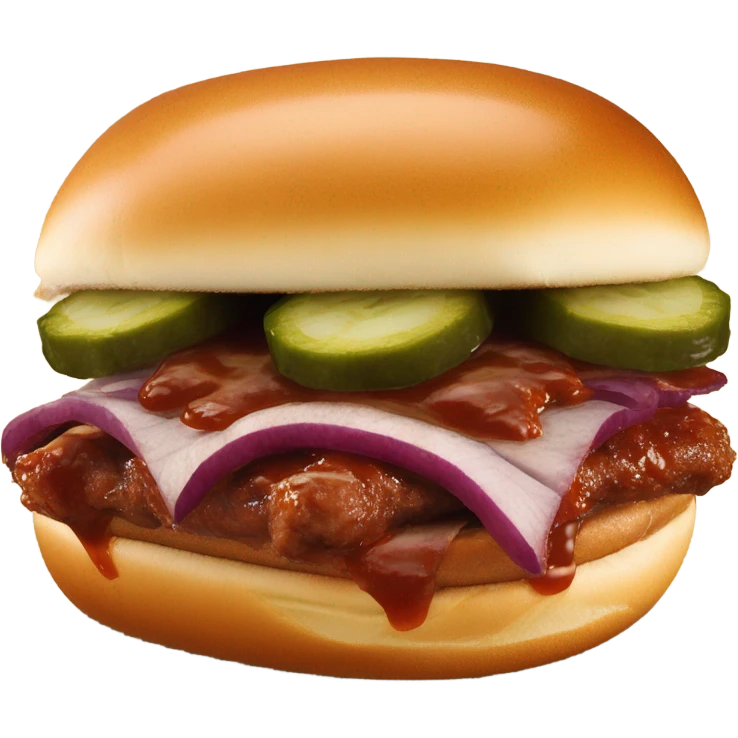 A McRib from McDonald’s emoji