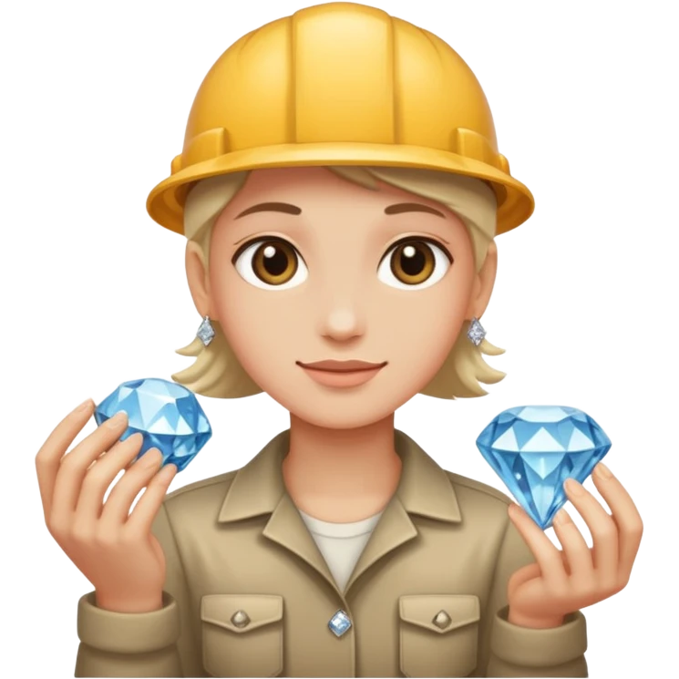 placer of mined diamonds emoji
