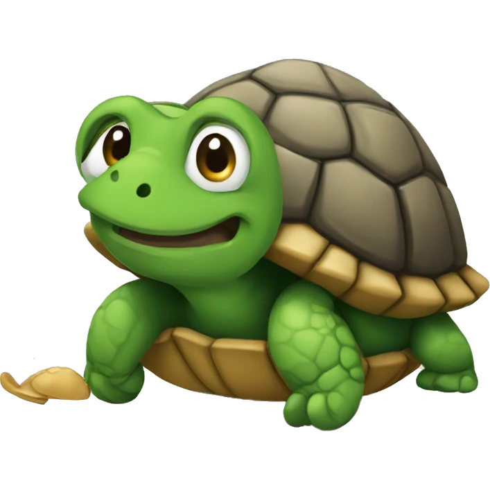 turlte with mouse hea emoji