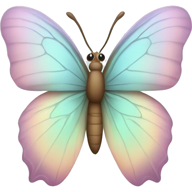 Pastel bufferfly emoji