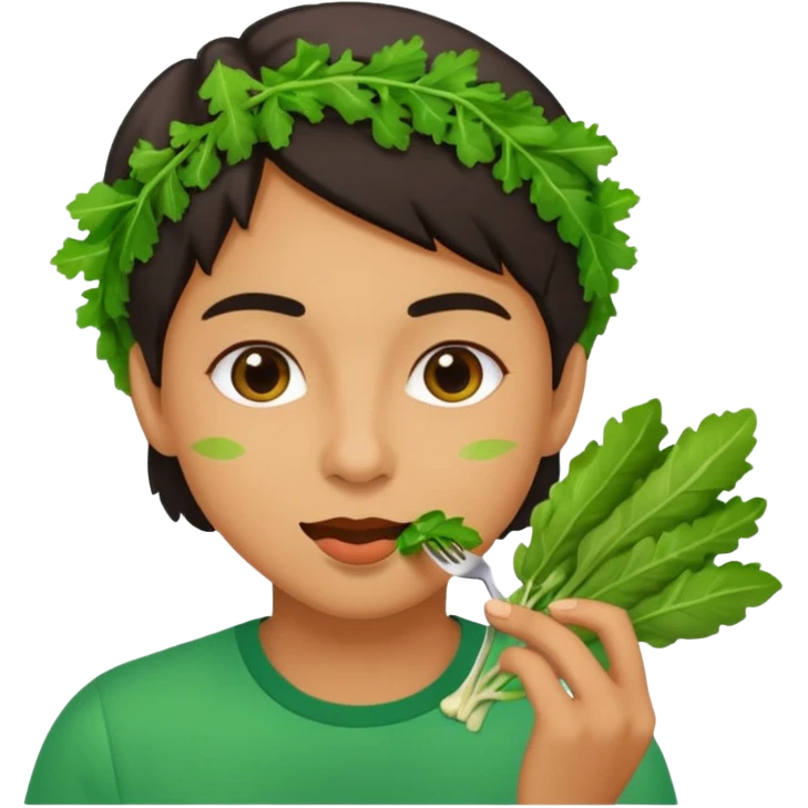 eating greens emoji