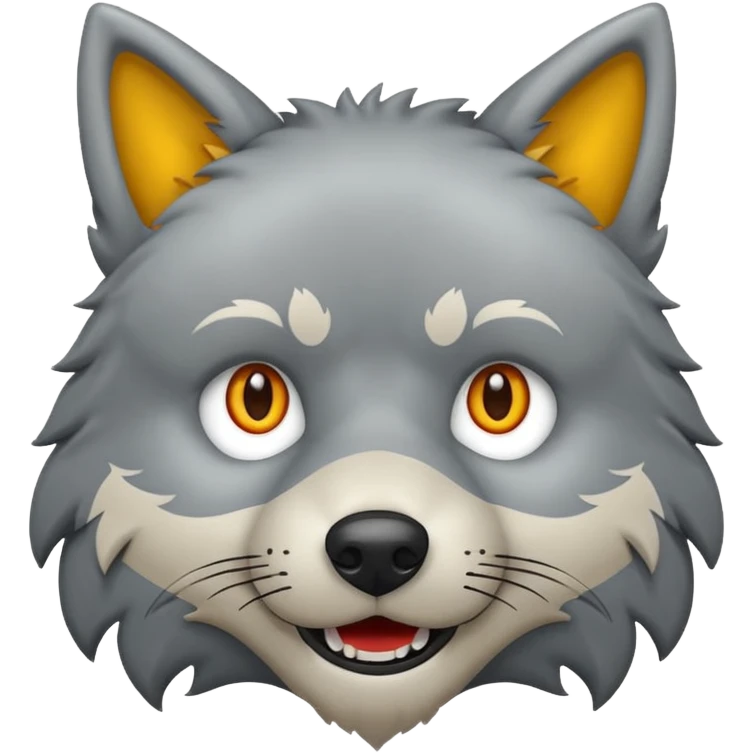 Tráeme una imagen de un lobo enojado emoji