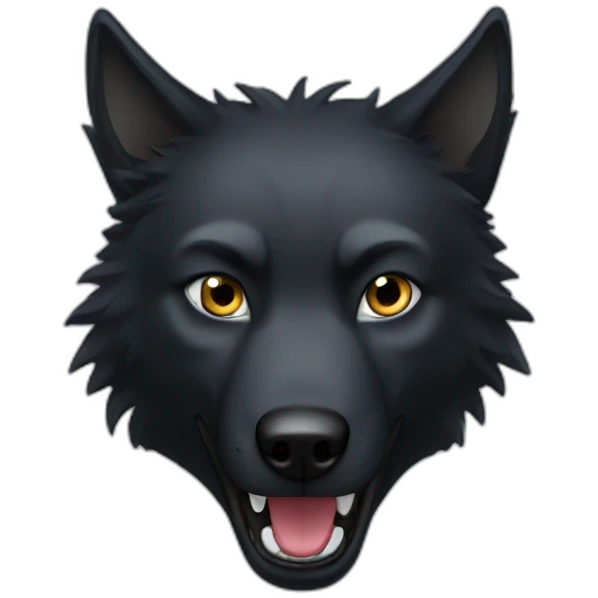 Black Wolf emoji