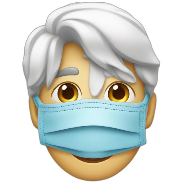un chirurgien avec un os dans le nez emoji
