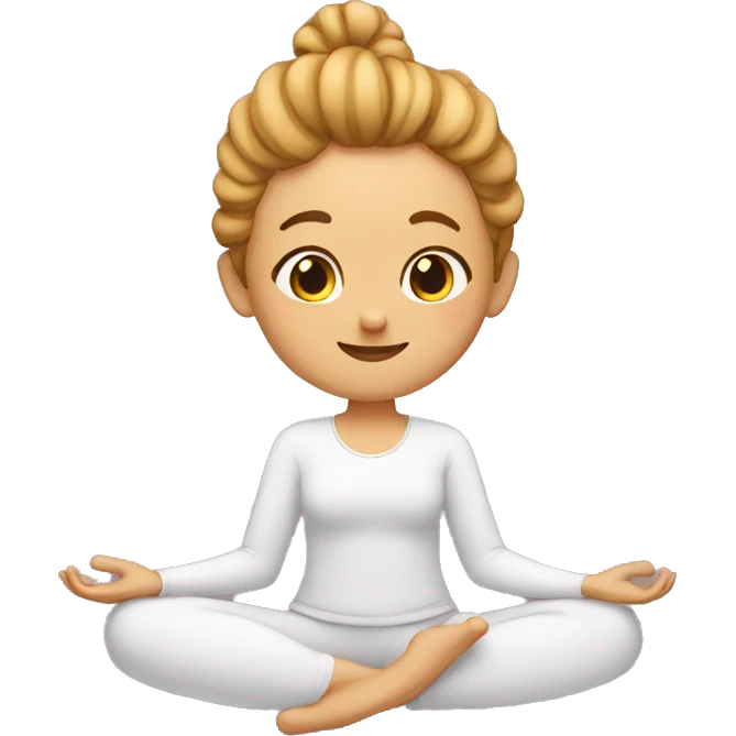Flexible yogi emoji