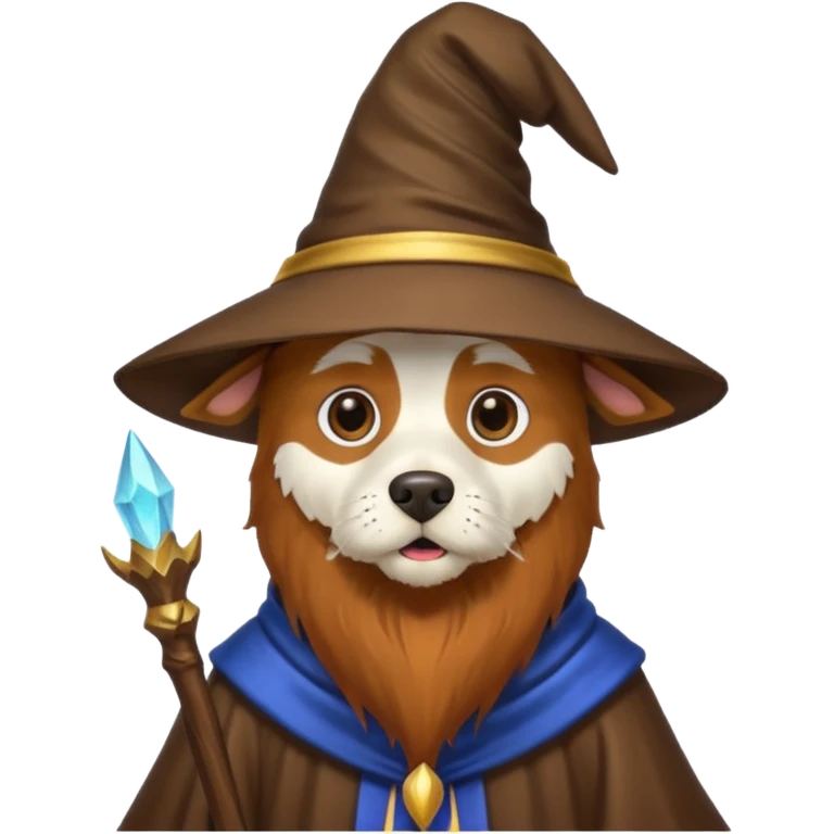 Dog wizard emoji