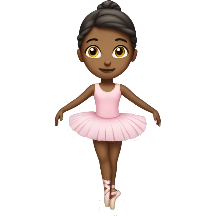 Make a 10 year old girl doing ballet emoji