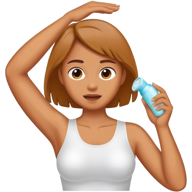 applying deodorant  emoji