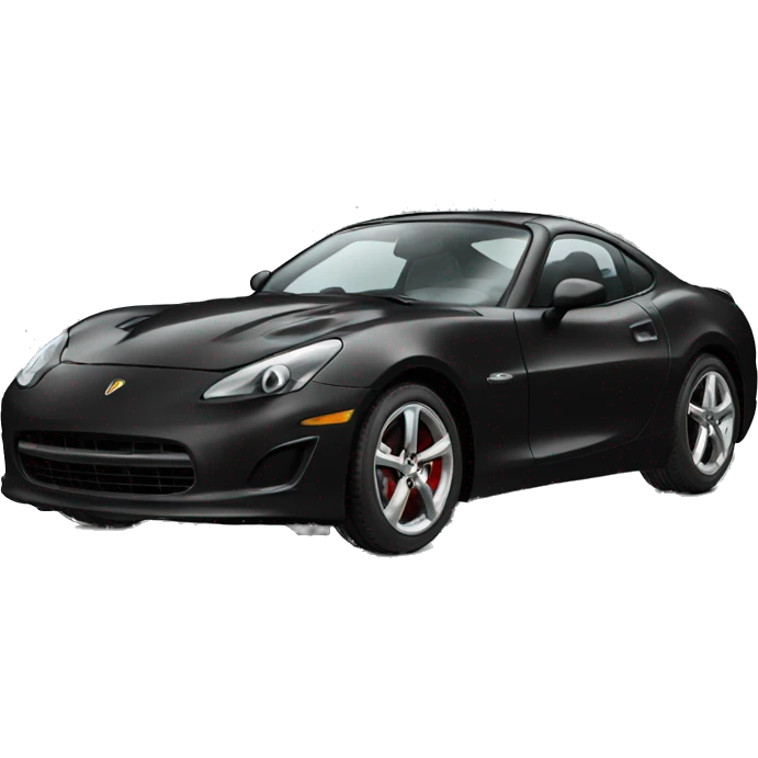 Black sports car emoji
