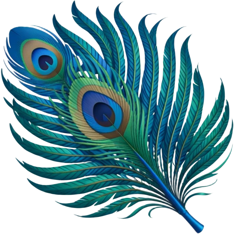 Peacock feather emoji