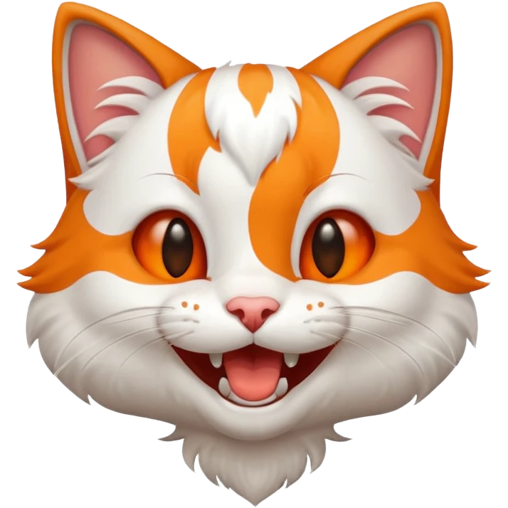 Laughing kitty heart emoji