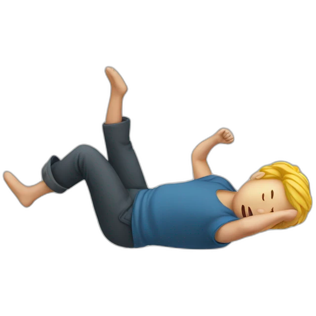 Person falling emoji