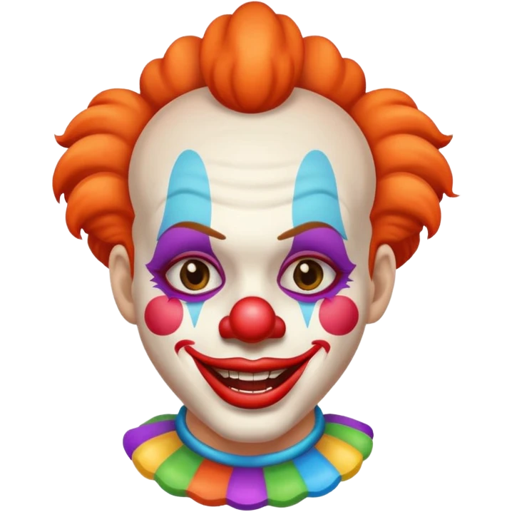 Wink clown emoji