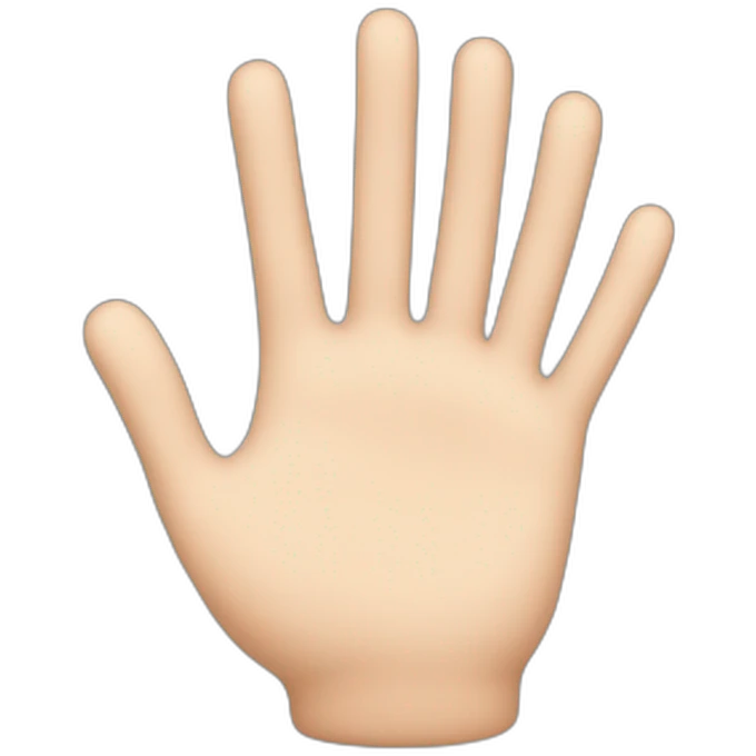 Cœur main emoji