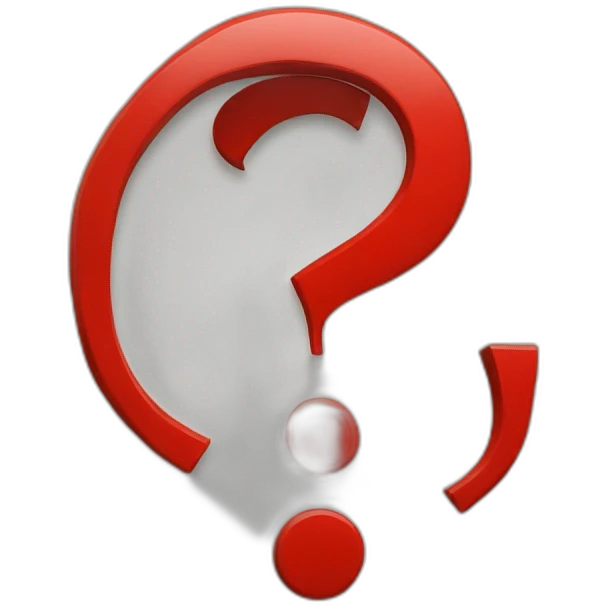 question mark red emoji