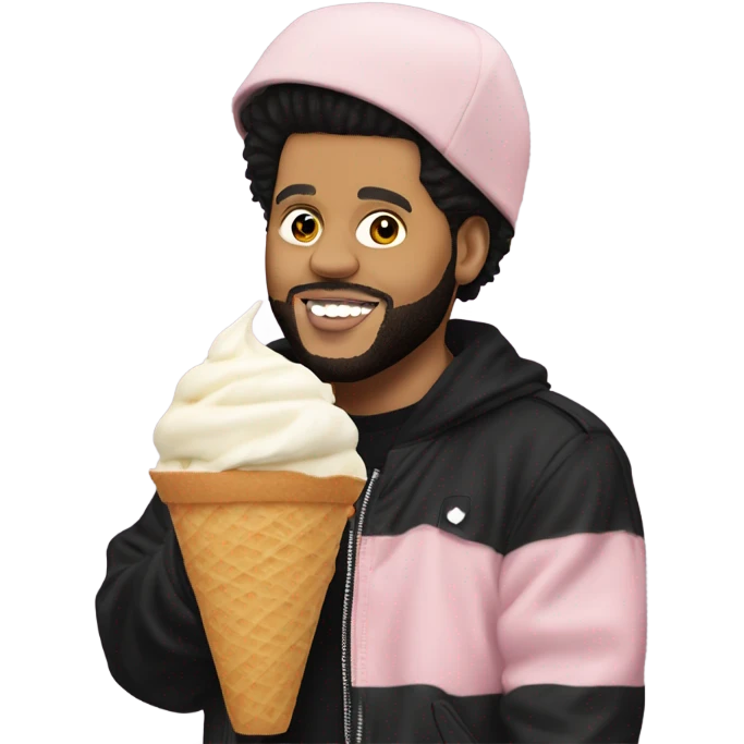 The weeknd with ice cream emoji