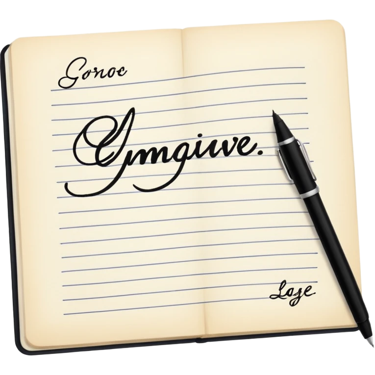 Signature at the bottom of the page emoji