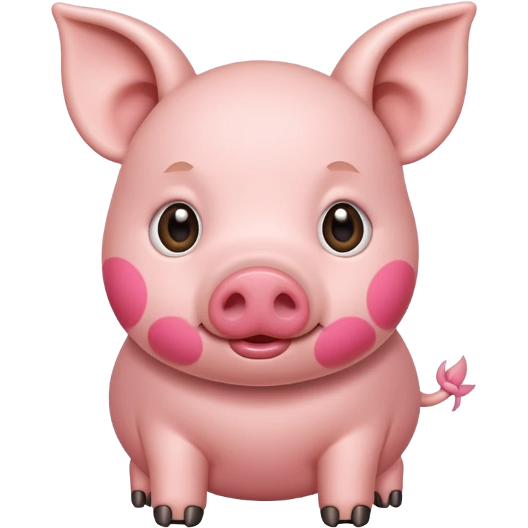 Cute pig emoji