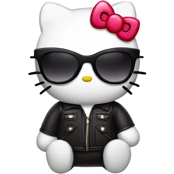 Hello kitty with sunglasses emoji
