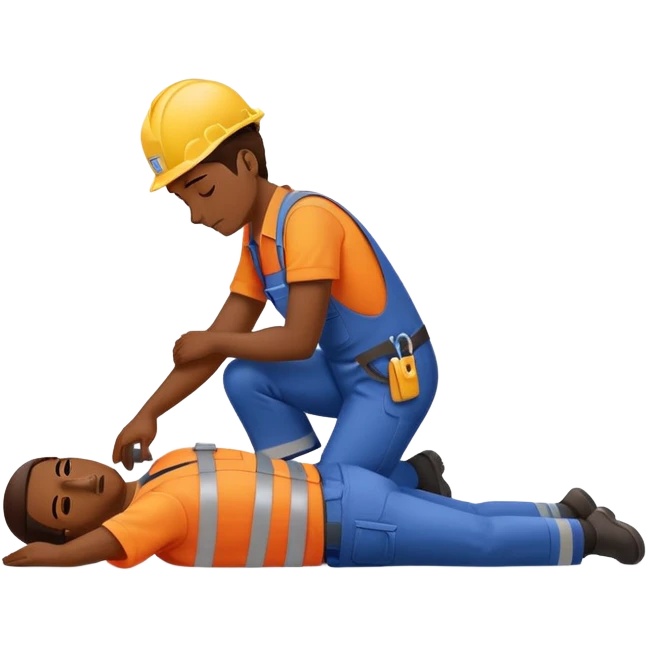 labour worker fainted emoji
