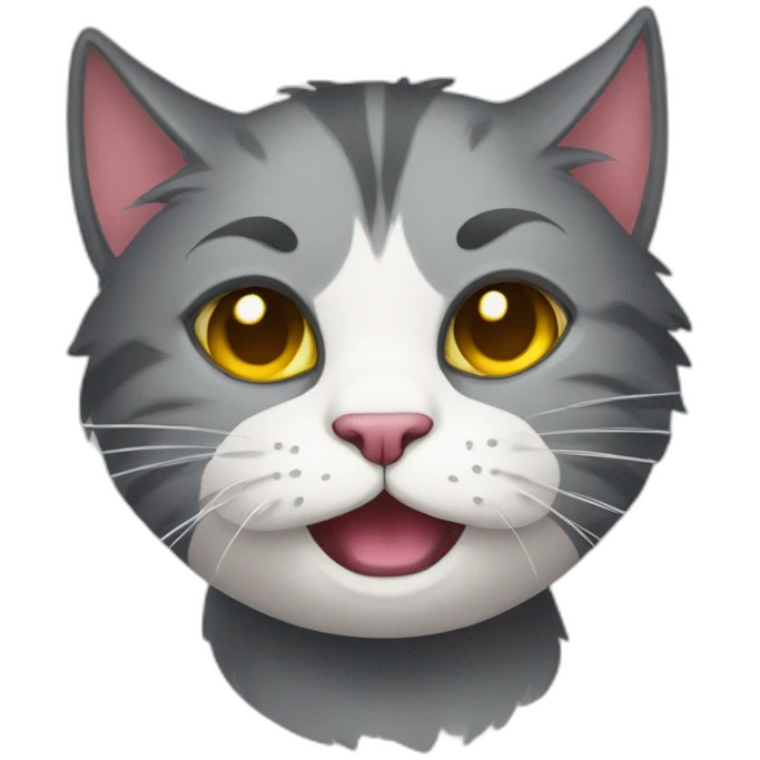 A drunk cat who lives you emoji