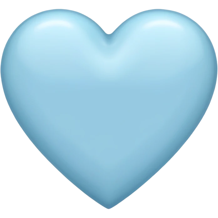 Pale blue heart  emoji