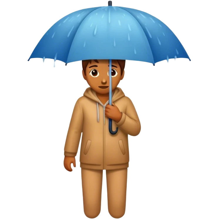 Check in the rain emoji