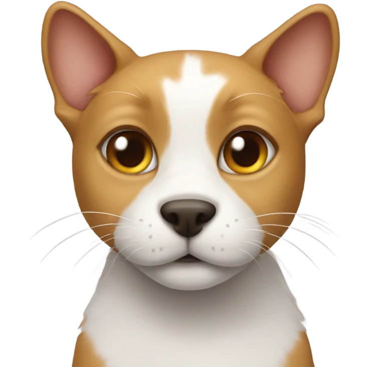 cat with a dog emoji