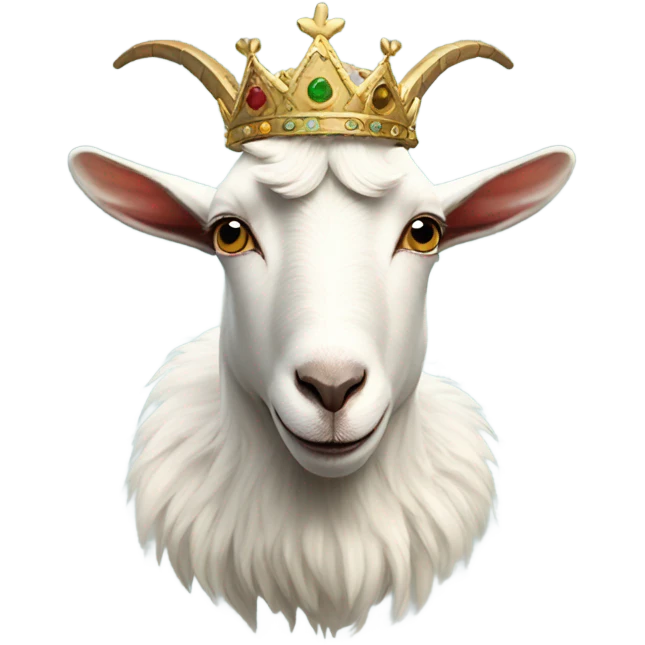 goat with crown emoji