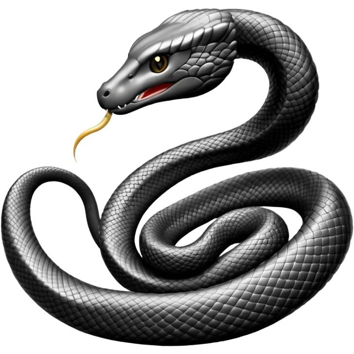 Faça o ouroboros a cobra comendo seu próprio rabo em preto e branco de forma bonita emoji