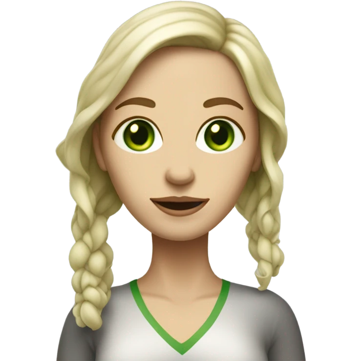 a Reptilian alien white woman, full body emoji