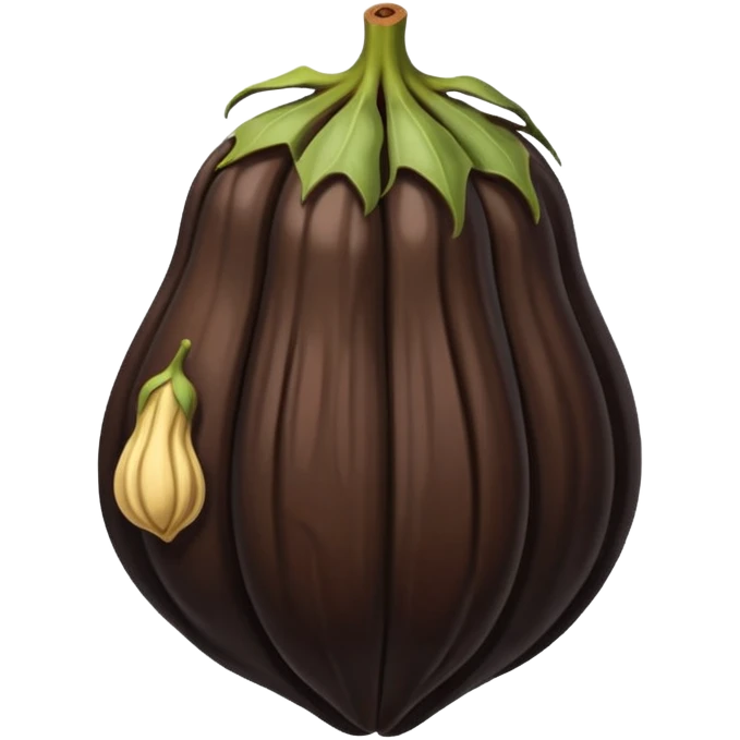 A tonka bean emoji