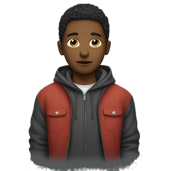 Boy with a hoodie ga emoji
