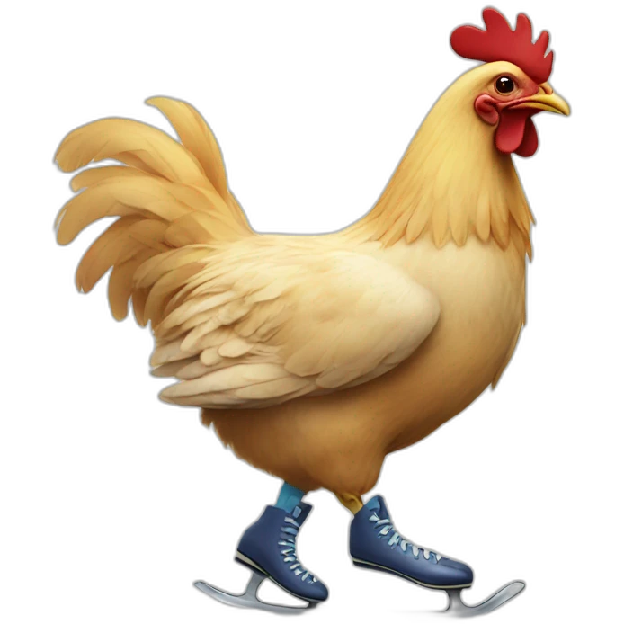 iceskating chicken emoji