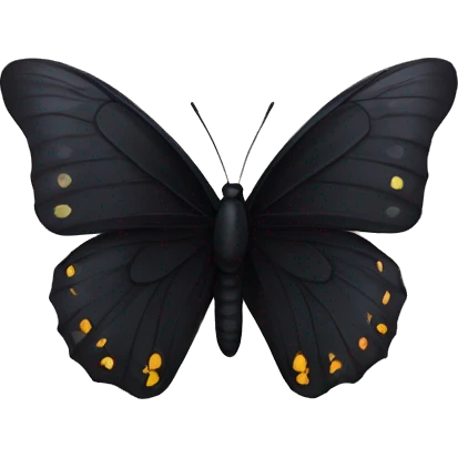 Black butterfly  emoji