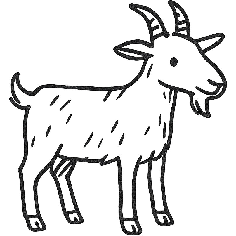 black goat emoji