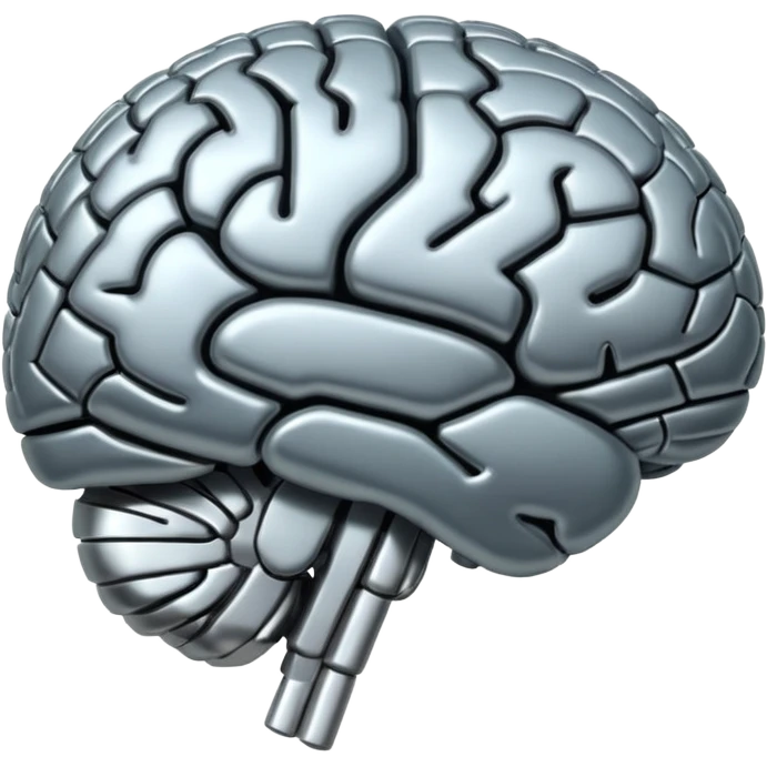 Thinking brain emoji