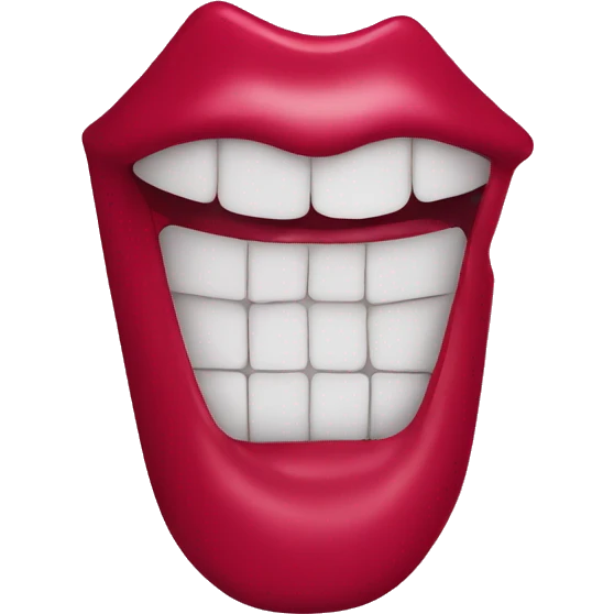 Forbidden lipstick sign emoji