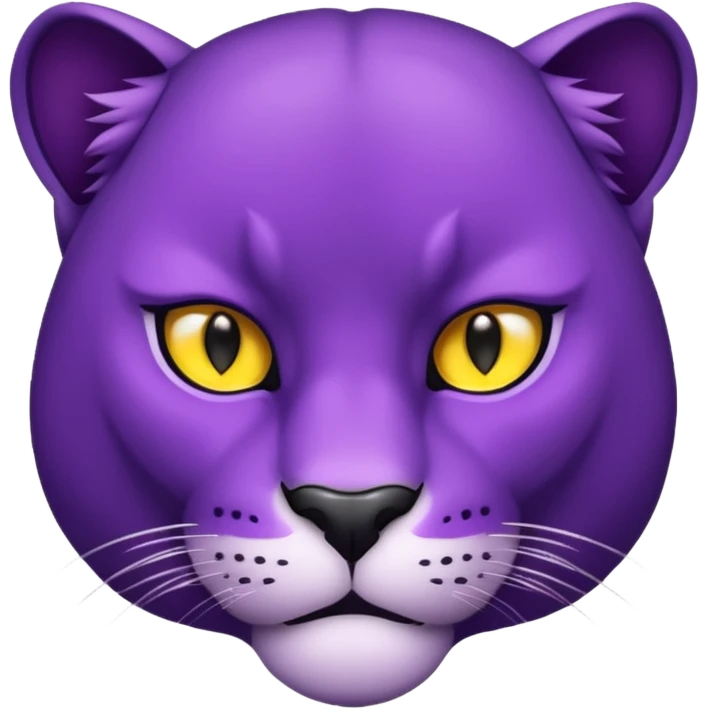 Purple Panther face emoji