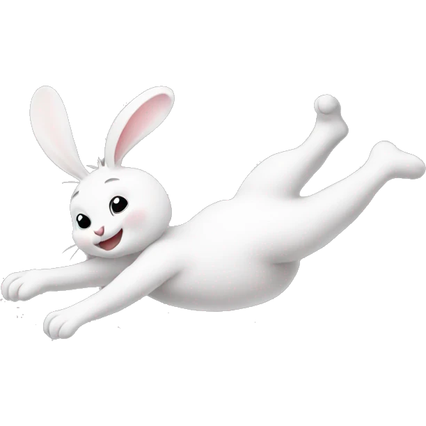 bunny doing a cartwheel emoji