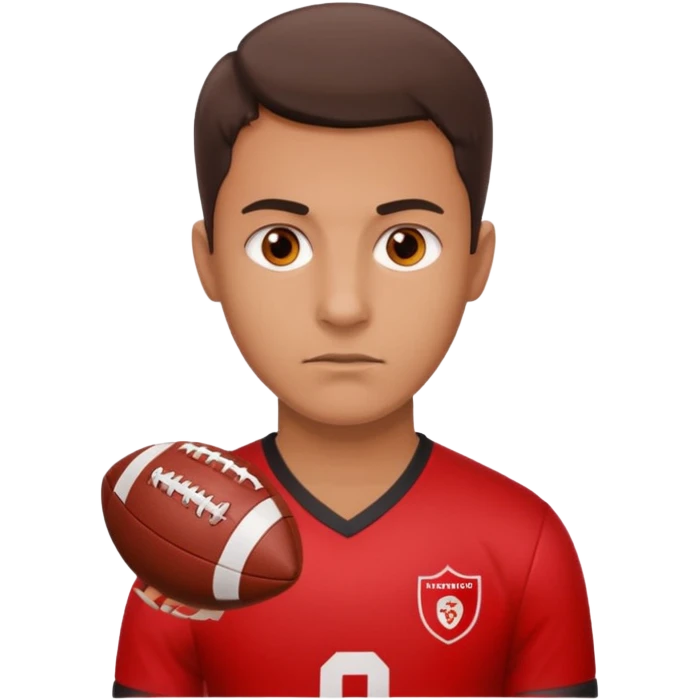 Изображение руки футбольного судьи, в руках которого красная карточка из футбола. Судья не улыбается emoji