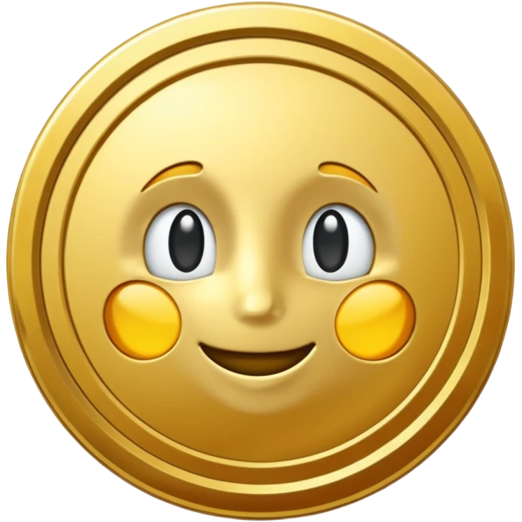 generate me a simple gold coin emoji