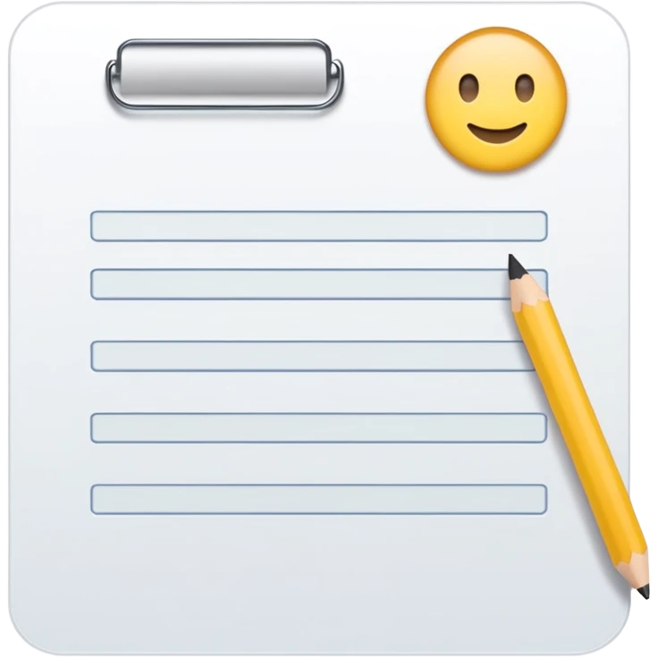 test completion sheet emoji