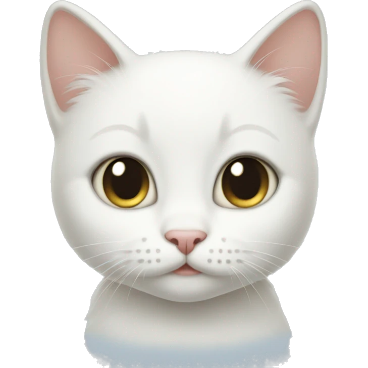 WHITE CAT baby  emoji