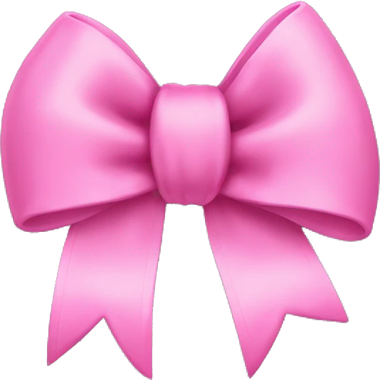 Pinky bow emoji
